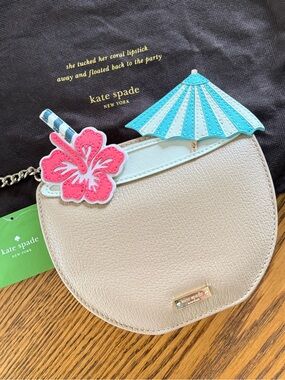 KATE SPADE Breath of Fresh Air Coconut Cocktail Crossbody - Tan
